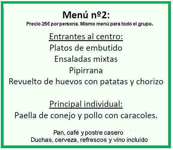 Menú